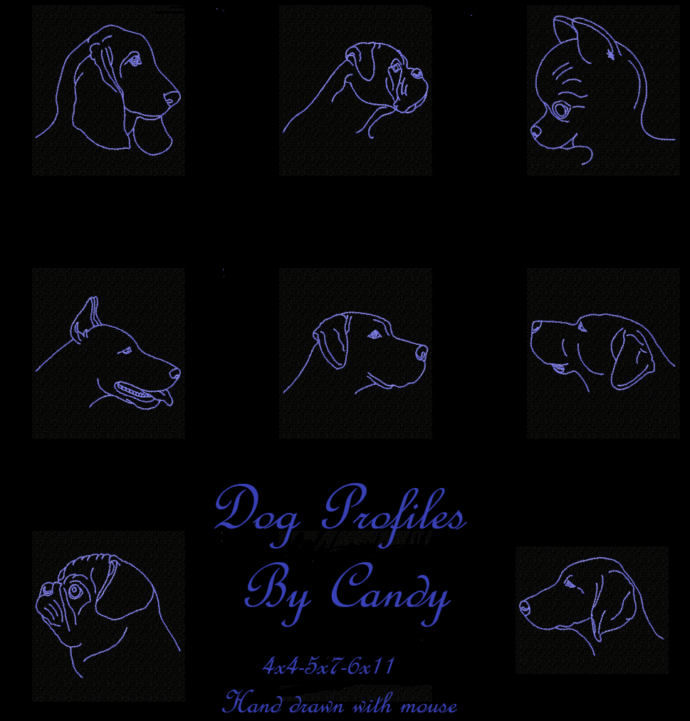 TIS Dog Profile Set 3 sizes