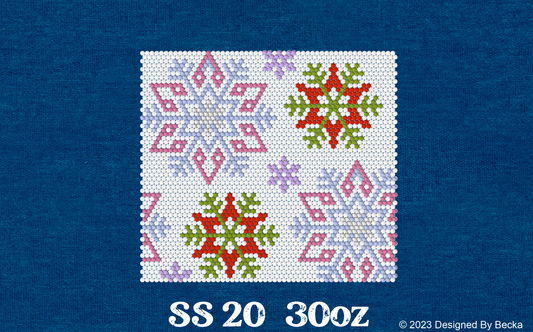 WB Snowflakes SS20 30oz rhinestone