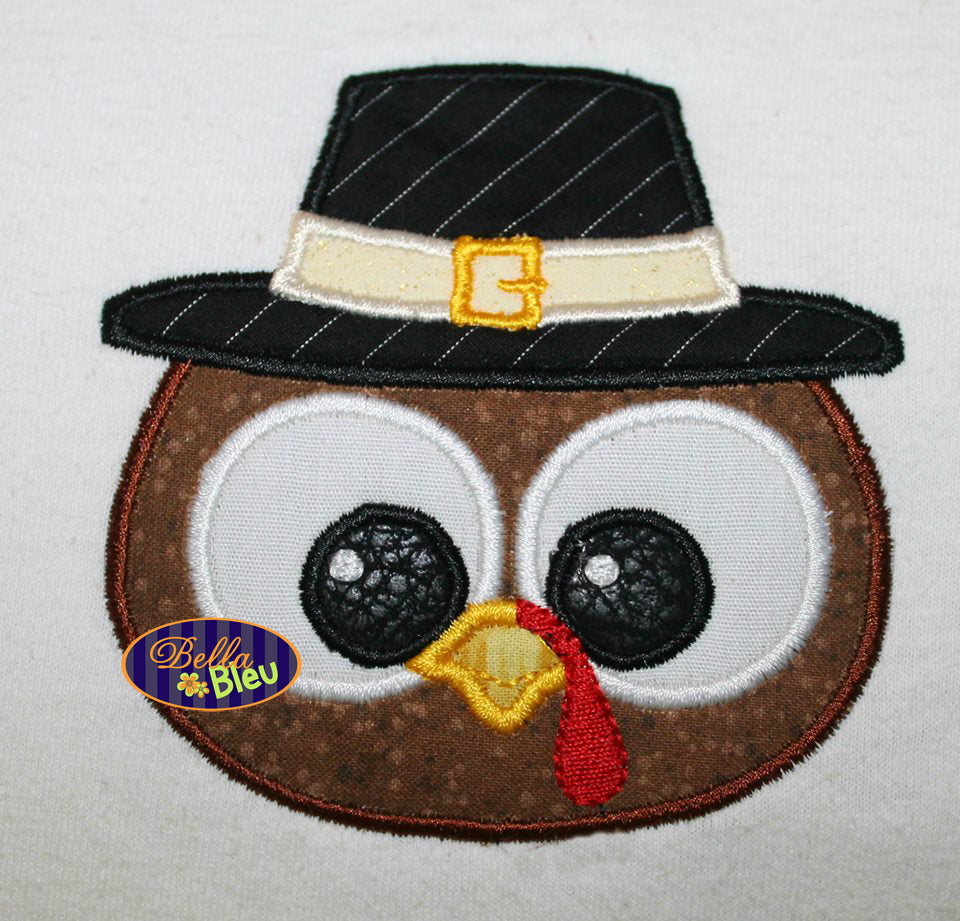 BBE- Turkey Pilgrim Boy Applique - 4 Sizes!
