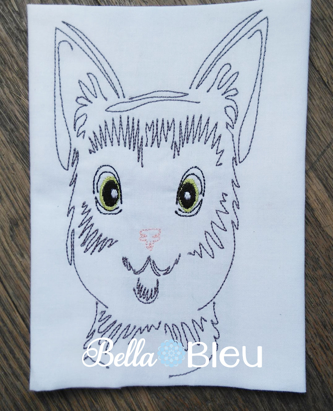 BBE - Bean Stitch Cat Face colorwork design