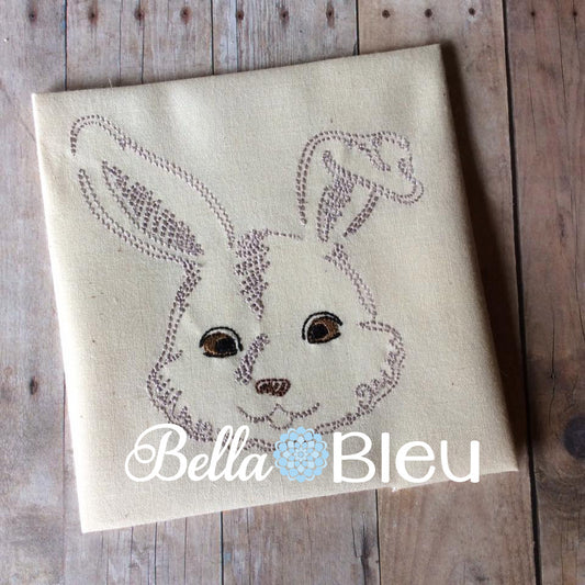 BBE - Bean Stitch Colorwork Redwork Bunny Rabbit