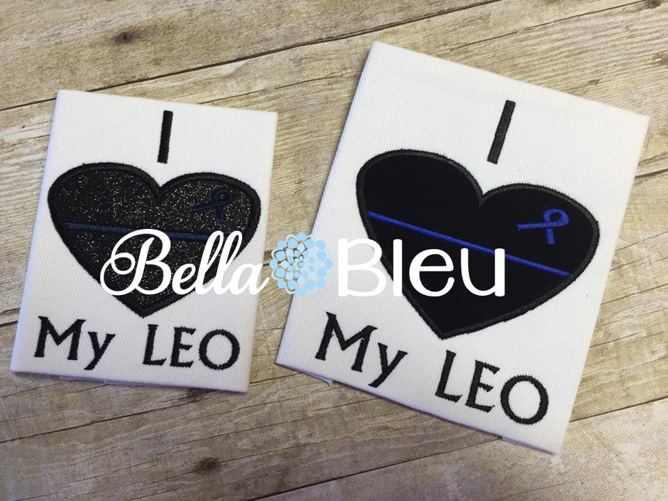 BBE I love my Leo Police Applique