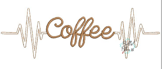 BBE Coffee EKG Heartbeat design