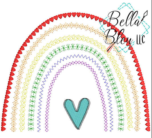 BBE Rainbow Motif Sketchy