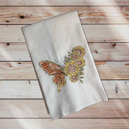 BBE Butterfly Sunflower Scribble Sketch