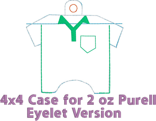 DBB Golf Shirt Hand Sanitizer Holder Case BUNDLE SET Snap Tab and Eyelet Versions for 1 and 2 ounce sizes