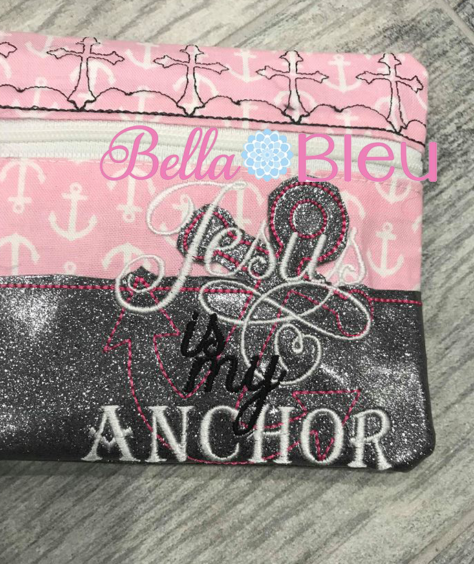 BBE - ITH Jesus is my Anchor Zipper bag wallet