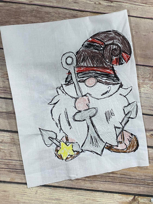 BBE Sea Gnome 3 with a Anchor Scribble Sketchy design
