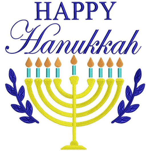 BBE Happy Hanukkah Menorah
