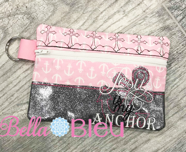 BBE - ITH Jesus is my Anchor Zipper bag wallet