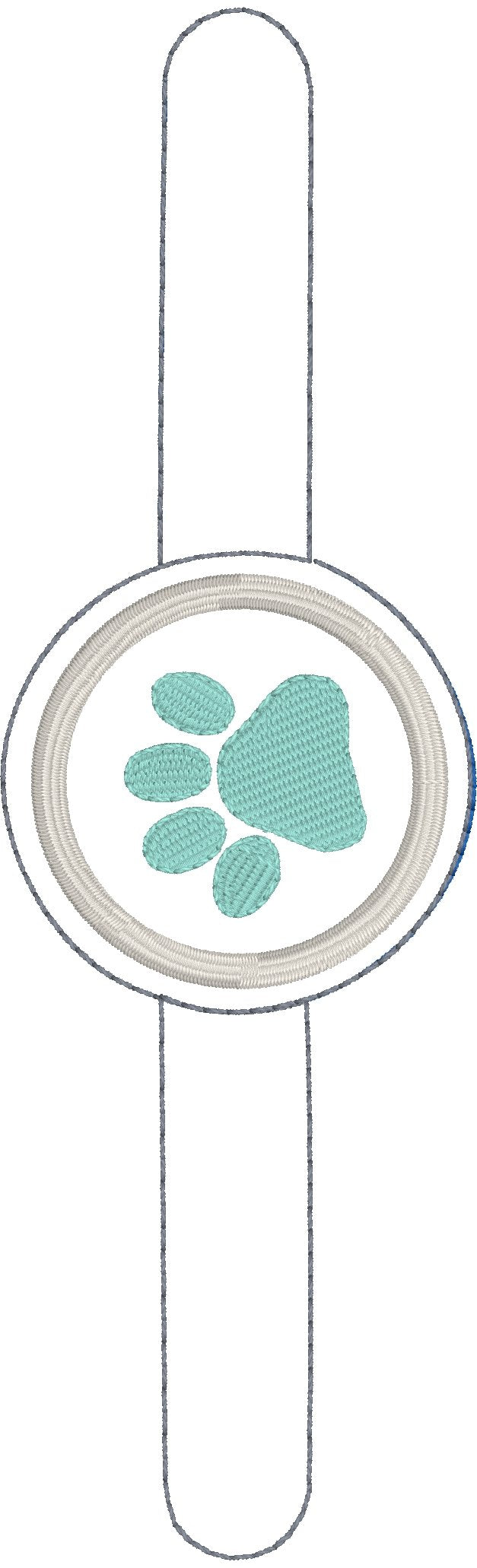 DBB Paw Print Mask Extension Double Snap Tab