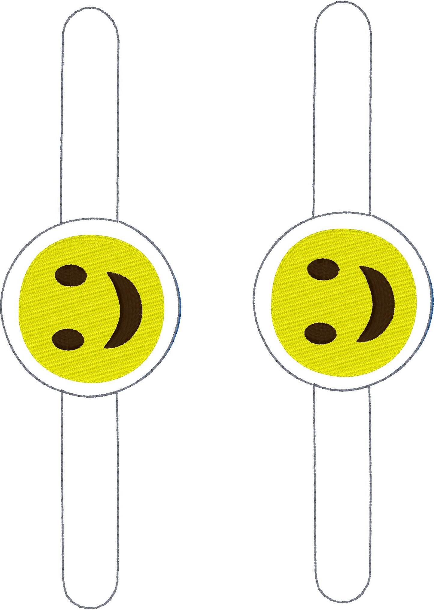 DBB Happy Face Mask Extension Double Snap Tab