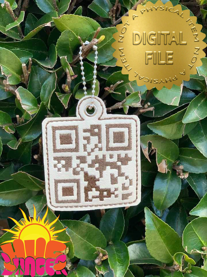 ITH QR Oh Shit Fob HL5783 embroidery file