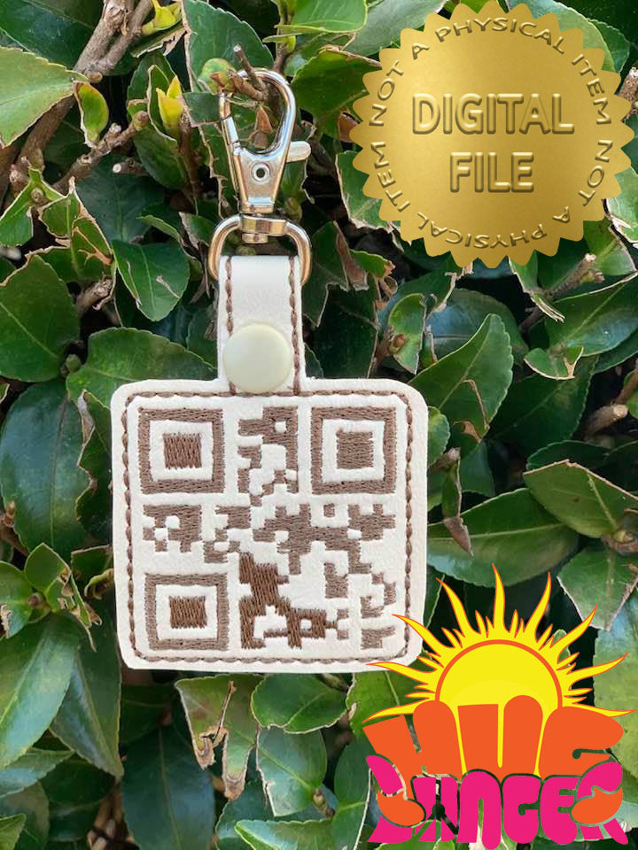 ITH QR Oh Shit Fob HL5783 embroidery file