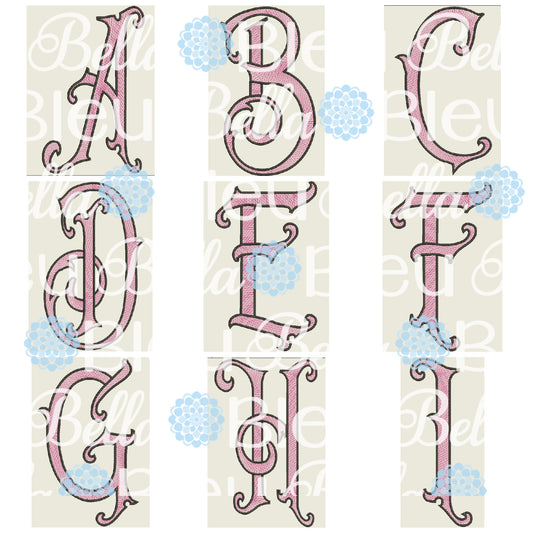 BBE - Victorian Sketchy Font Alphabet 6x10