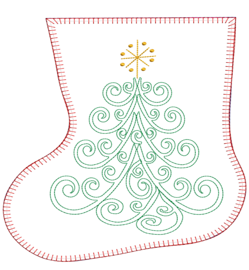 AGD 10090 Stocking Tree Ornament