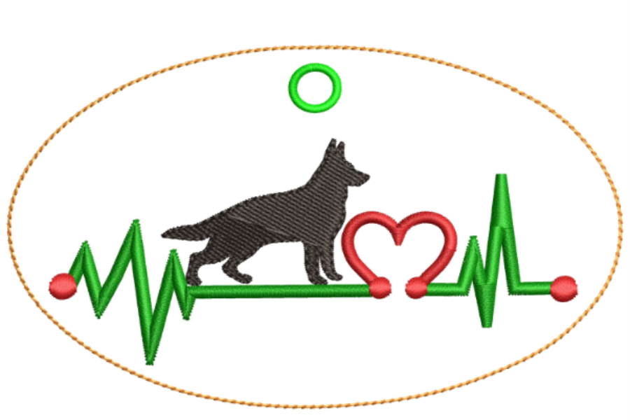 AGD 10118 German Shepherd Ornament