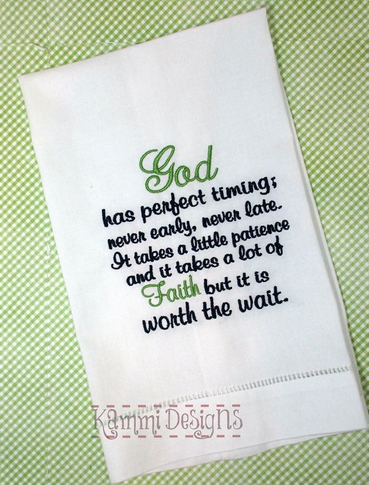 AGD 2842 God has Perfect Timing