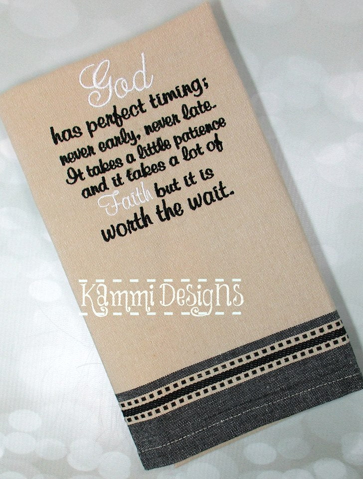 AGD 2842 God has Perfect Timing