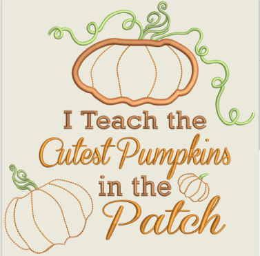 AGD 3036 Pumpkin Teacher