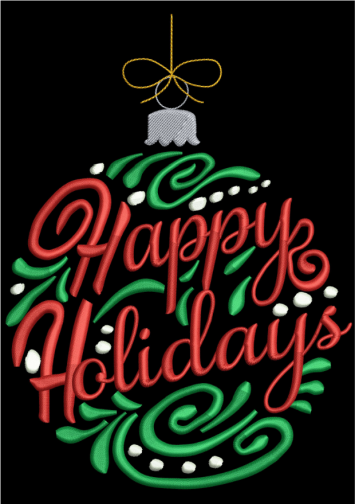 AGD 4032 Swirly Happy Holidays