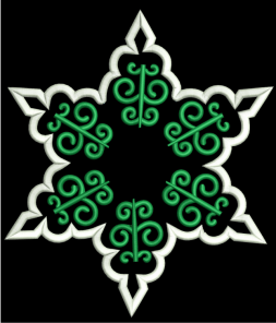 AGD 5000 Swirly Snowflake Applique