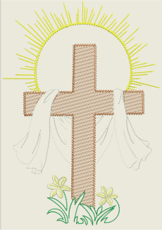 AGD 6054 Easter Cross Filled