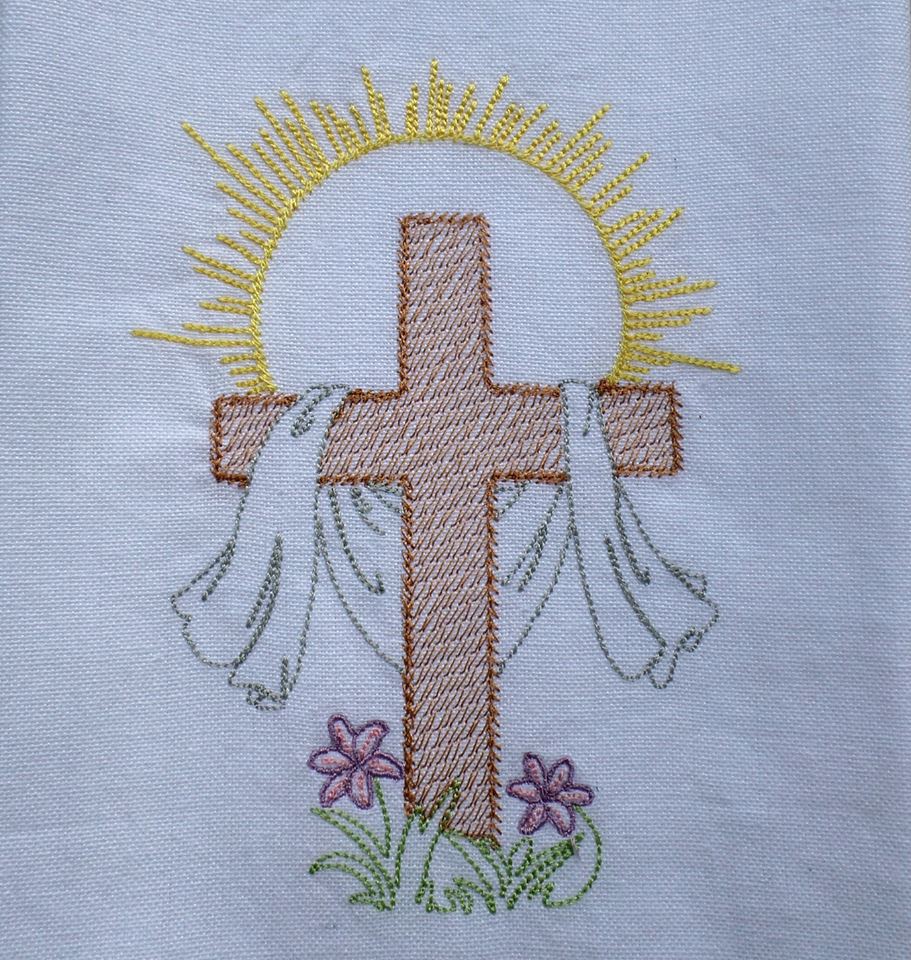 AGD 6054 Easter Cross Filled