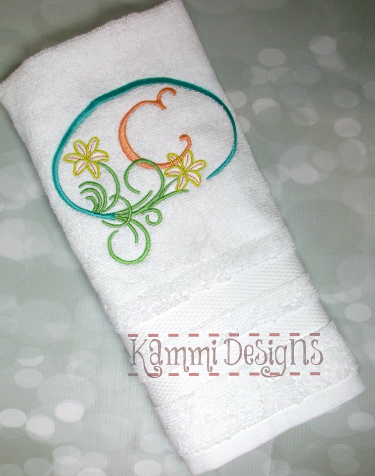 AGD 6076 Lily Monogram Frame