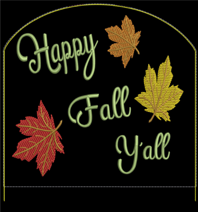 AGD 9158 Happy Fall Towel Topper