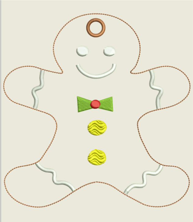 AGD 9300 Ginger Boy Ornament