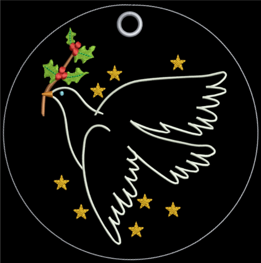 AGD 9356 Christmas Dove Ornament