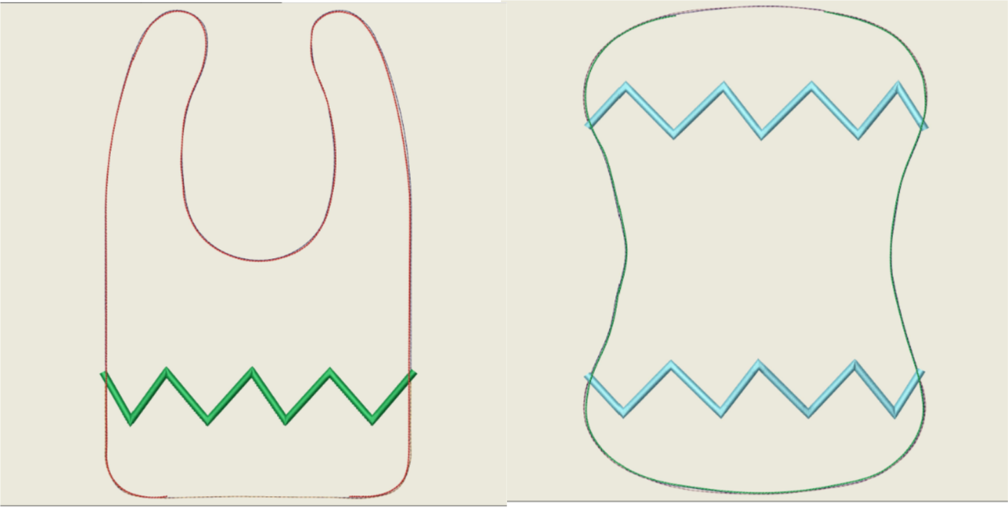 AGD 9620 In the Hoop Bib & Burp Zig Zag