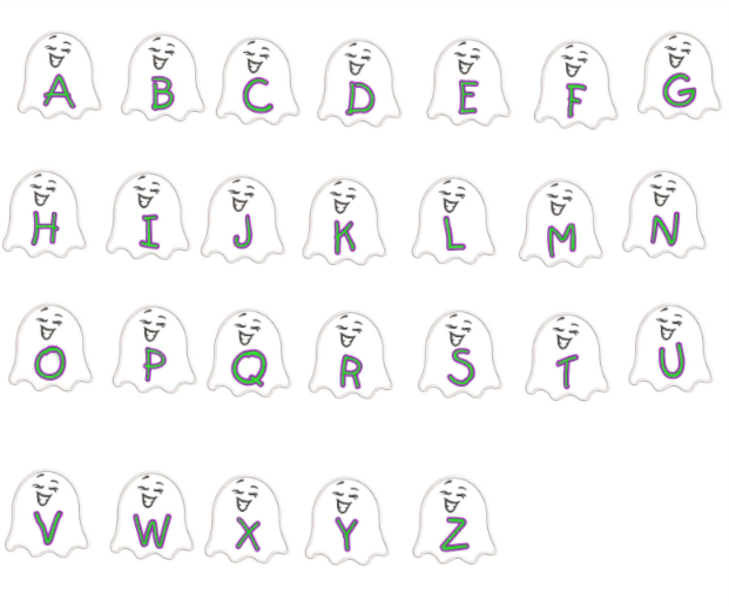 AGD 10000 GHOST FONT 5X7