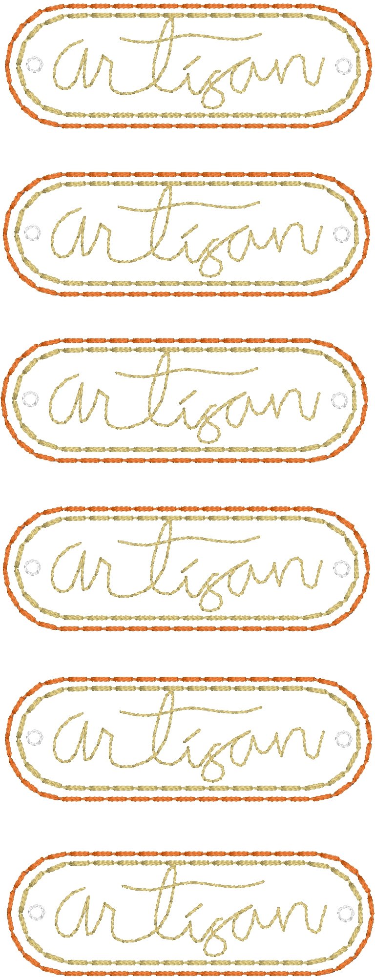 DBB Artisan lettering Mini Patch embroidery design