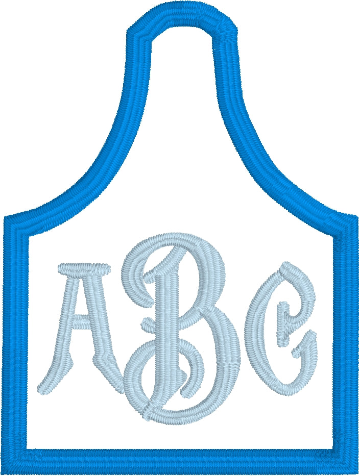 DBB Cow Tag Applique for Monograms