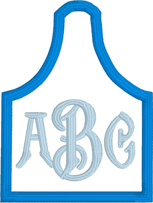 DBB Cow Tag Applique for Monograms