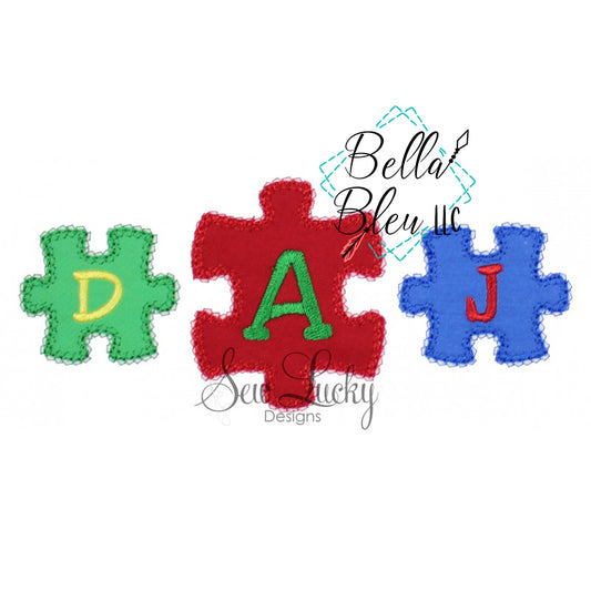 BBE Autism Puzzle Monogram frames