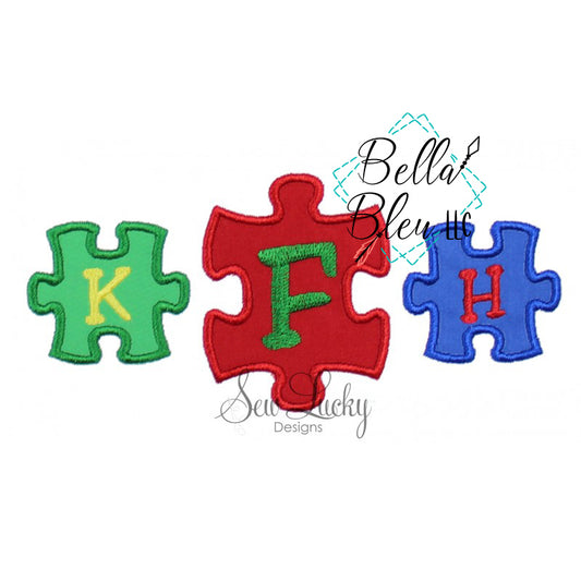 BBE Autism Puzzle Monogram frames
