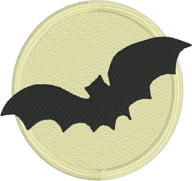 DBB Bat Across the Harvest Moon Embroidery Design