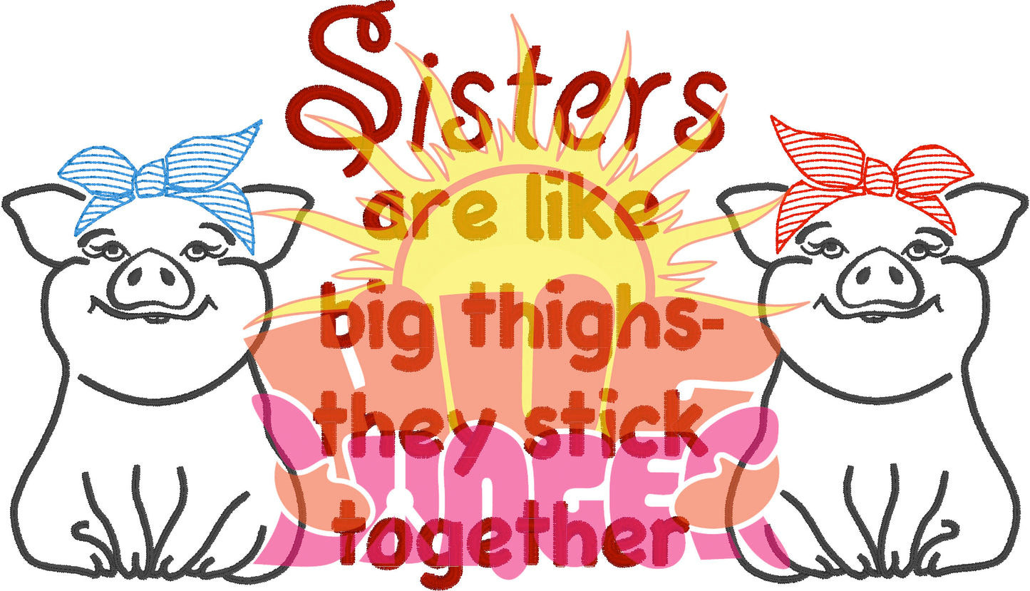 Big Thighs Sisters HL5752 embroidery files