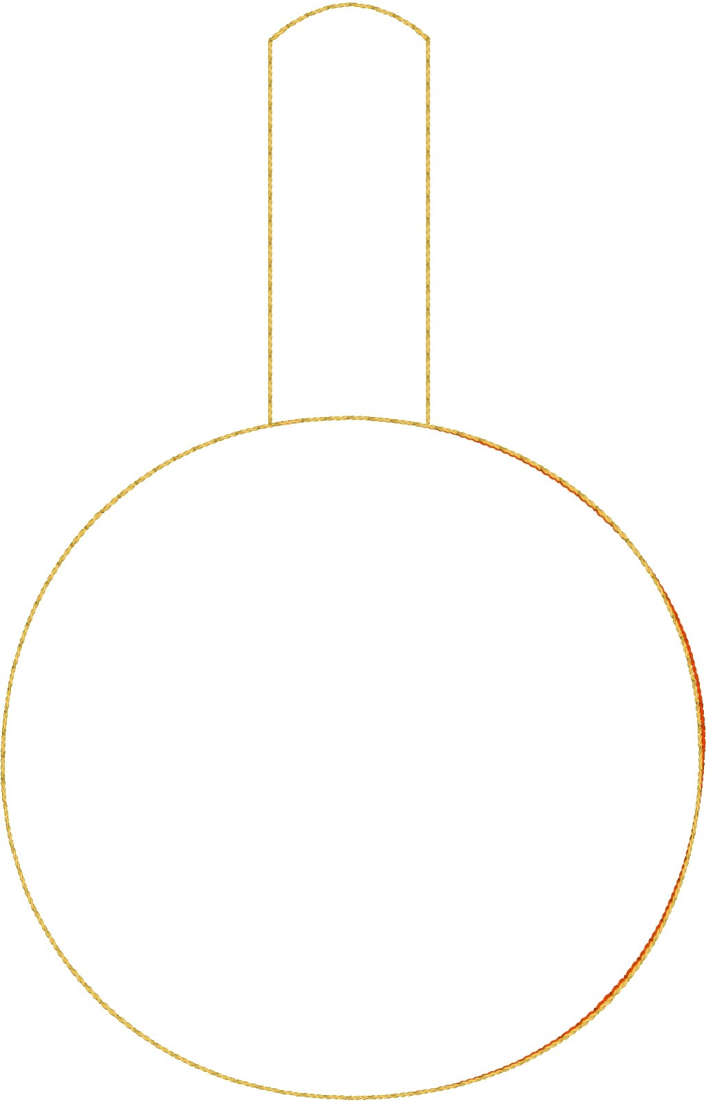 DBB BLANK BIG Circle snap tab Tag for 5x7 hoops