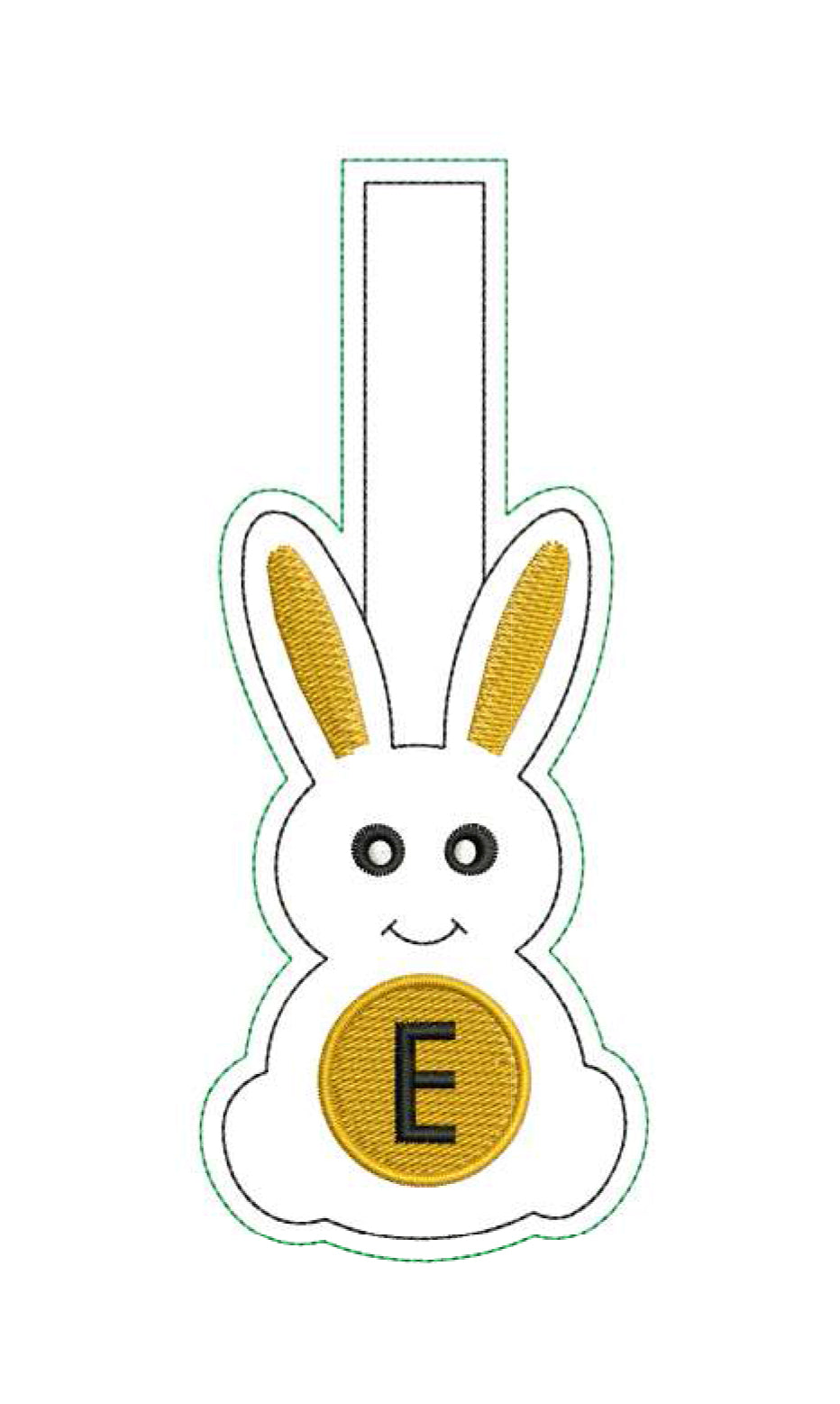 SD Bunny Initial Key Fob