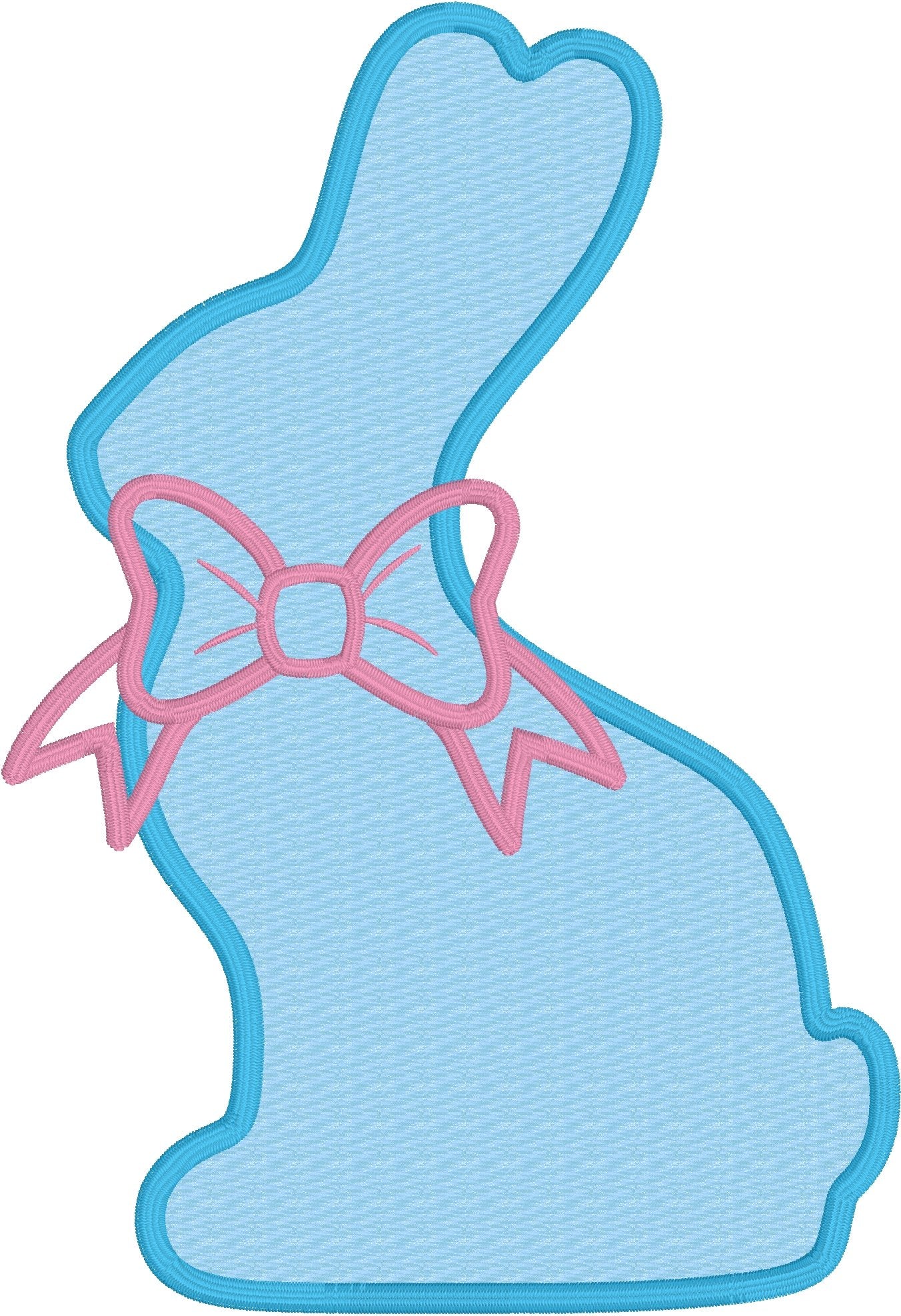 DBB Chocolate Bunny Applique Design - 4x4 5x7