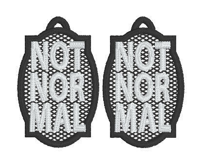DBB Not Normal FSL Earrings - In the Hoop Freestanding Lace Earrings