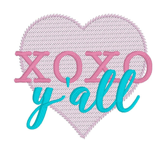 DBB XOXO Yall Embroidery Design