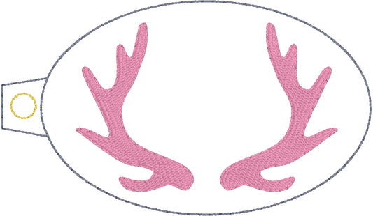 DBB BLANK Deer Antler Monogram Frame Eyelet Tag