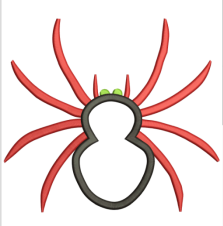 AGD 2172 Spider Applique