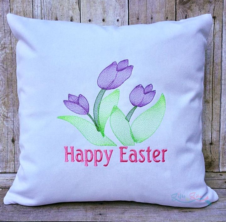 AGD 2528 Happy Easter Tulips