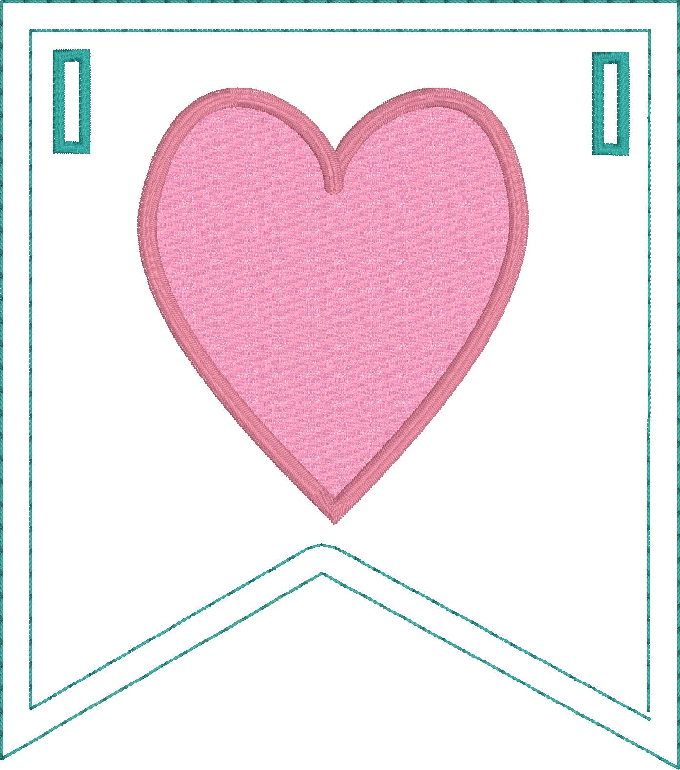 DBB Love Applique Banner In the Hoop Project for 5x7 Hoops
